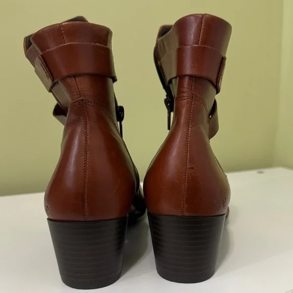 Ecco Chestnut Leather Womens Shape 35 Boot Ankle size 10.5 H8N10 - Picture 5 of 8